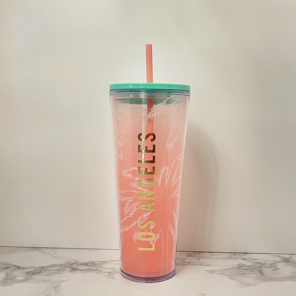 Starbucks Los Angeles 24 oz Venti Cold Cup Traveler Tumbler BRAND NEW LIMITED